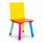 Комплект детски мебели дървена маса + 2 цветни стола