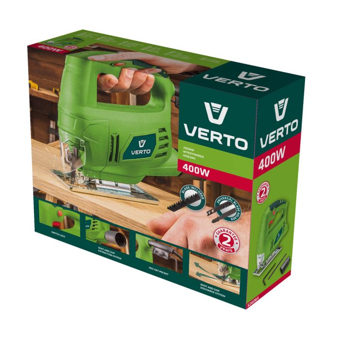 Priamočiara píla s výkonom 400W, 52G064 VERTO