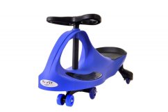 Kék színű gravitációs futóbicikli