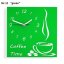 Ceas de perete Coffee Time - Culoare: Violet