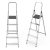 Hliníkový rebrík – 5-stupňový skladací rebrík s nosnosťou 150 kg