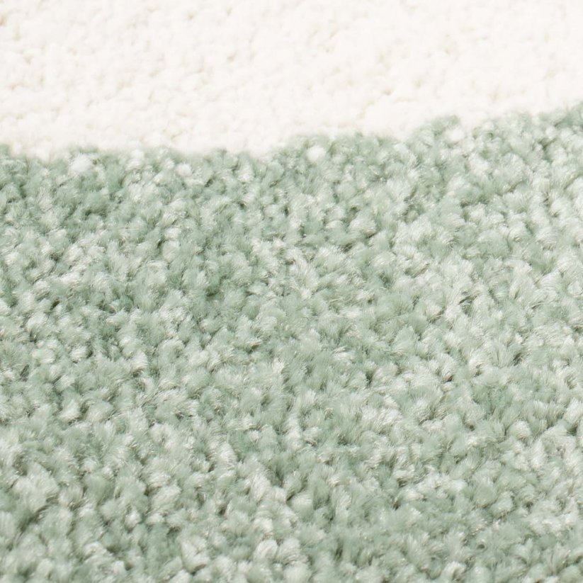 Covor de joacă verde pastel cu nor somnoros pentru copii - Dimensiunea covorului: Lăţime: 160 cm | Lungime: 220 cm