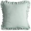 Față de pernă din muselină cu volan 45 x 45 cm - Culoare: roz antic