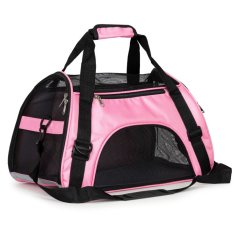 Чанта за транспортиране на кучета и котки - розова
