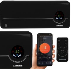 Kaminer AIRO 2000W légfüggöny WiFi vezérléssel és kerámia PTC fűtőtesttel.