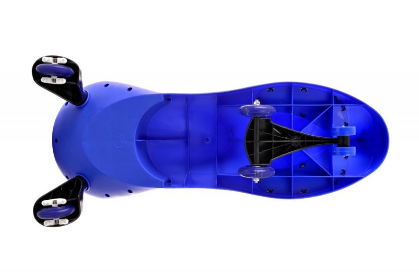 Kék színű gravitációs futóbicikli