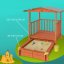 Otroški peskovnik Merle z UV-zaščito in pokrito igralno verando