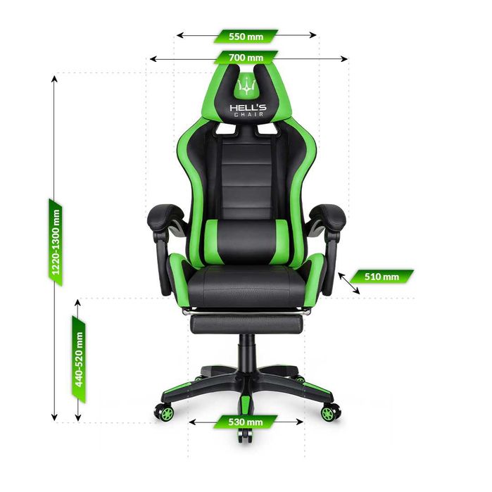 Herné kreslo HC-1039 Green