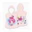 Poncho da spiaggia per bambini rosa con sirena
