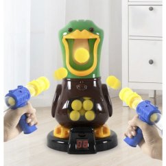 Lövöldözős játék Éhes Kacsa – 2 pisztoly, 24 habgolyó