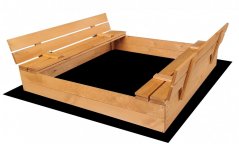 Impregnované detské pieskovisko s lavičkami