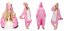 Růžové pyžamové overaly kigurumi pegas velikost L