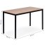 Konyhai asztal tölgyfa 120 x 60 cm - univerzális asztal 4-5 fő részére
