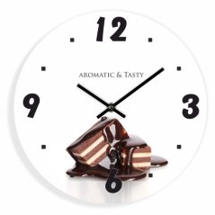 Orologio da parete da cucina con motivo cioccolato