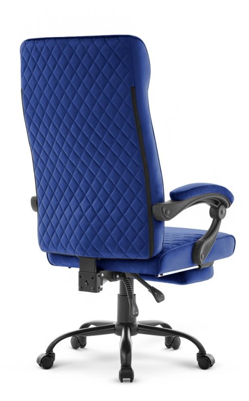 Scaun de birou ergonomic HC-1030, cu șezut cu arc și o capacitate de încărcare de 120 kg – albastru