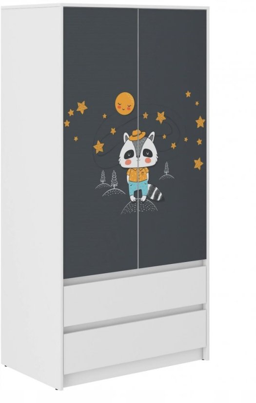 Kindergarderobe mit Nachthimmel-Motiv 180x55x90 cm