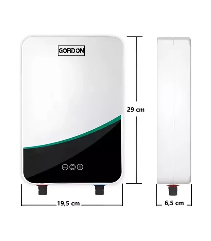 Elektrický průtokový ohřívač vody 5500 W s příslušenstvím – 30–60 °C