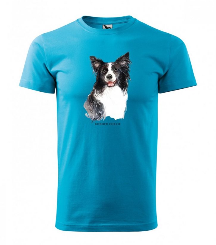T-shirt da uomo alla moda per gli amanti della razza del cane border collie