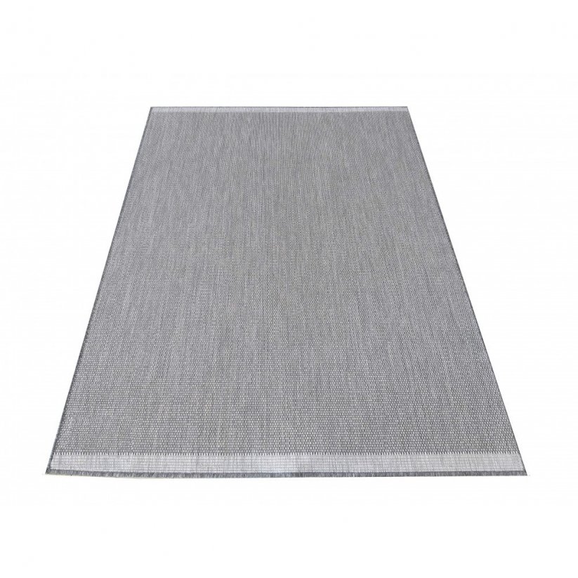 Egyszerű és elegáns szürke sima szőnyeg a sokoldalú felhasználáshoz