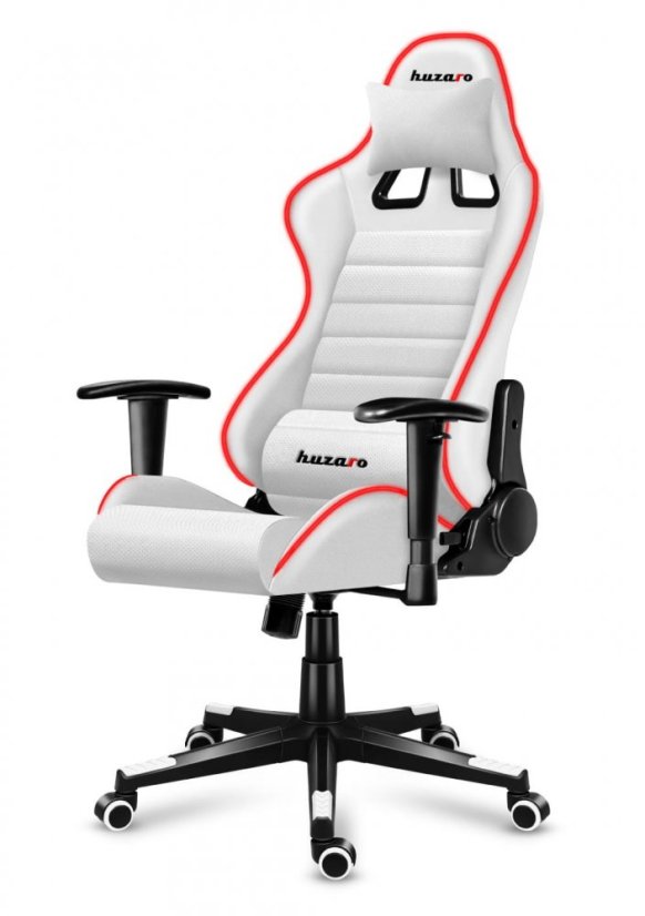 Profesionální LED herní křeslo FORCE 6.0 bílé