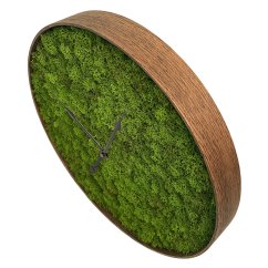 Machové hodiny s čiernym ciferníkom 40 cm