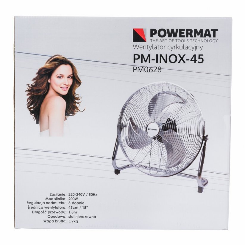 Podni ventilator 200W 45CM PM-INOX-45