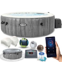 Felfújható jacuzzi hidromasszázzsal és Wi-Fi vezérléssel