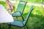 Štýlové záhradné stoličky zelenej farby 4ks