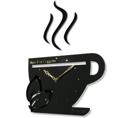 Design-Küchenuhr TIME FOR COFFEE