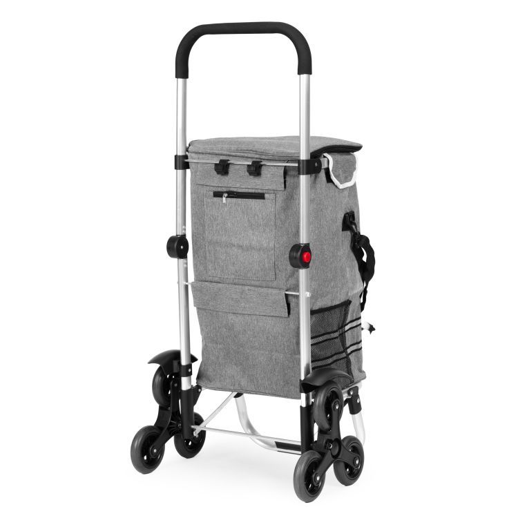 2in1 összecsukható bevásárlókocsi 30 l-es hőtáskával