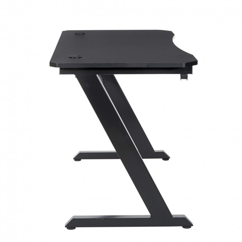 Herní počítačový stůl 120 x 60 cm se sluchátky a držákem na nápoje