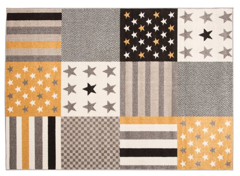 Rozkošný koberec s hviezdičkami