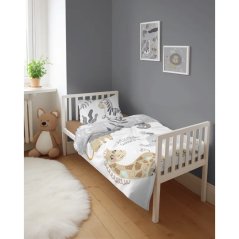 Bambusové ložní povlečení do postýlky se safari motivem – oboustranné