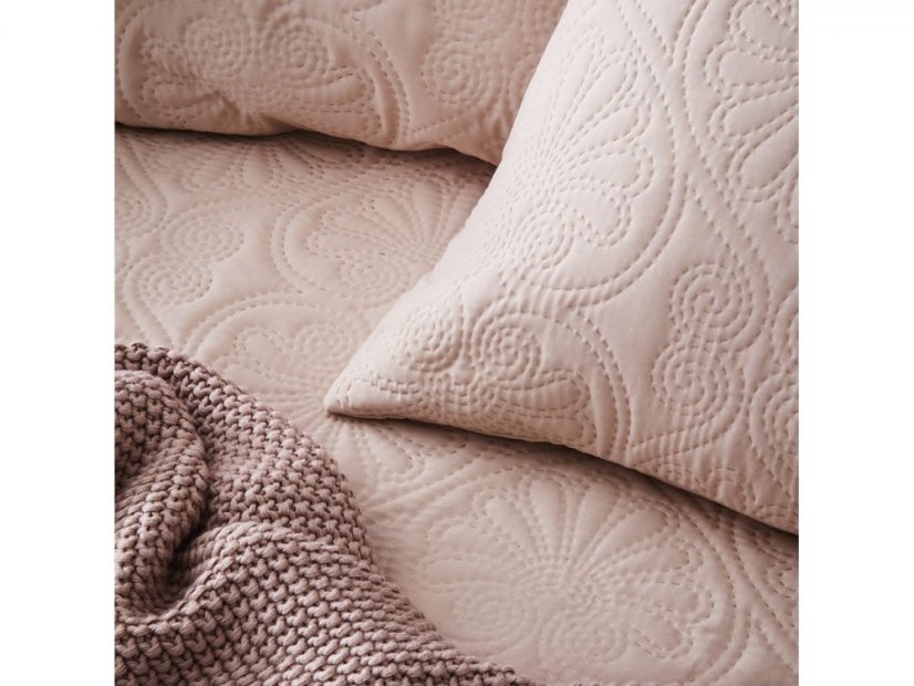 Krásna púdrovo rúžová dekoračná obliečka na vankúš 45 x 45 cm