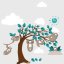 Dekorativer Wandsticker Monkeys In The Trees 60 x 120 cm