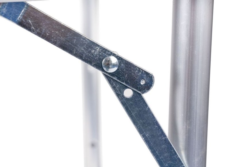 Skladací cateringový stôl 119,5x60 cm biely so 4 stoličkami