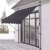 Tenda da sole per terrazza con inclinazione regolabile - grigio