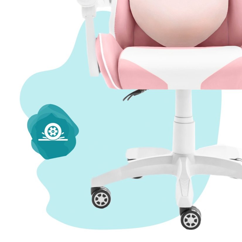 Gyermek játszószék rózsaszínben egy lánynak KIDS PINK- WHITE