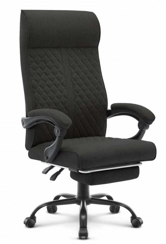 Scaun de birou ergonomic HC-1030, cu șezut cu arc și o capacitate de încărcare de 120 kg – negru