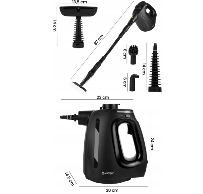 Parný čistič MalTec HDS3550W-PRO