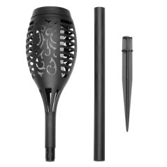 Set di 4 lampade solari a LED con effetto fiamma viva