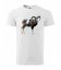 Bavlnené pánske tričko s potlačou muflóna - Farba: Čierna, Veľkosť: XXL