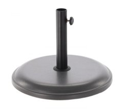 Supporto per ombrellone in cemento grigio-nero 16 kg