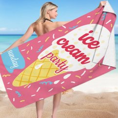 Telo mare ICE CREAM PARTY 150 x 70 cm