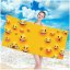 Brisača za plažo z motivom različnih emotikonov 100 x 180 cm