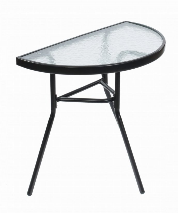 Súprava balkónového nábytku v čiernej farbe