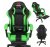 Xgaming játékszék lábtartóval - fekete-zöld