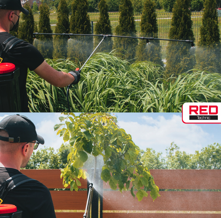 Akkus permetezőgép 20L teleszkópos csővel és 4 fúvókával