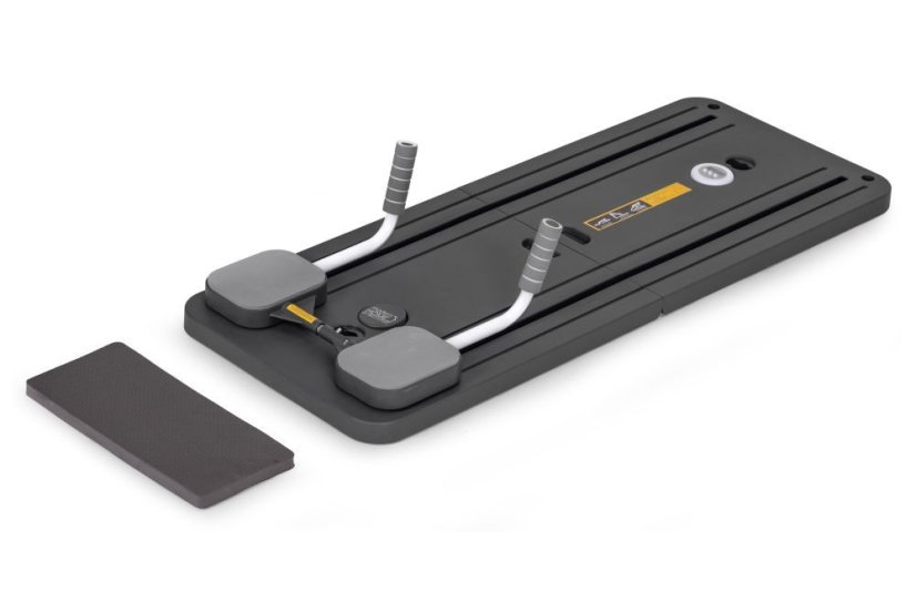 Multifunktionales Pilates Board - Trainingsboard mit Expandern, Griffen und LCD-Display