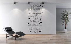 Adesivo murale con testo IN QUESTA CASA